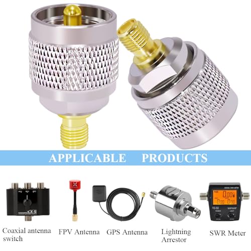 Adaptador CNARIO SMA a PL259, pack 2 piezas miniatura 6