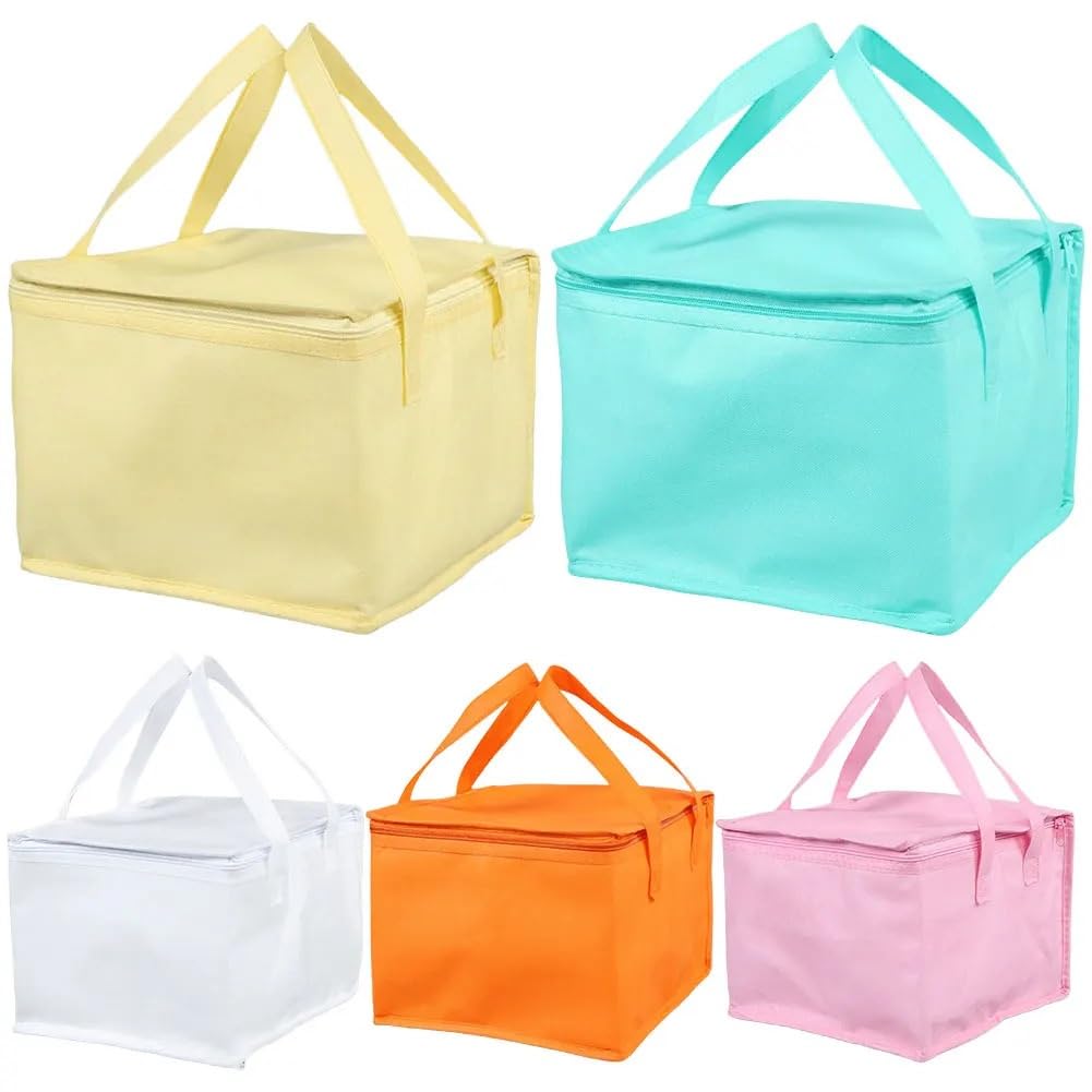 Bolsa térmica, Bolsa térmica reutilizable for reparto de pizza con aislamiento térmico(Giallo,220x220x190mm)