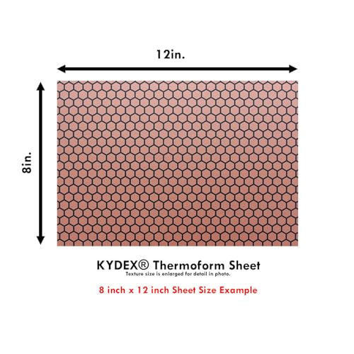 Image of KYDEX Thermoform Sheet - (Honeycomb Camo) - (Liquid Metal) - (Copper /Black) - (8in x 12in) - (1 Sheet) - (for Holster Making, Cosplay, Hobby) - (USA Made)
