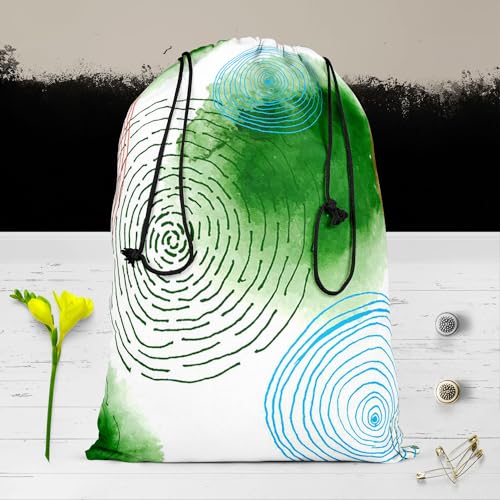 Image of ArtzFolio Hand Drawing | Reusable Sack Bag | Bag for Gym, Storage, Vegetable & Travel
