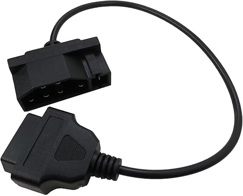 7-Pin OBD1 a OBD2 16-Pin Conector Socket Adaptador Herramienta de diagnóstico Compatible para Ford Cars