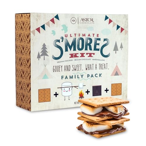 Smores Kit By Astor Chocolate Smore Kit for Fire Pit,