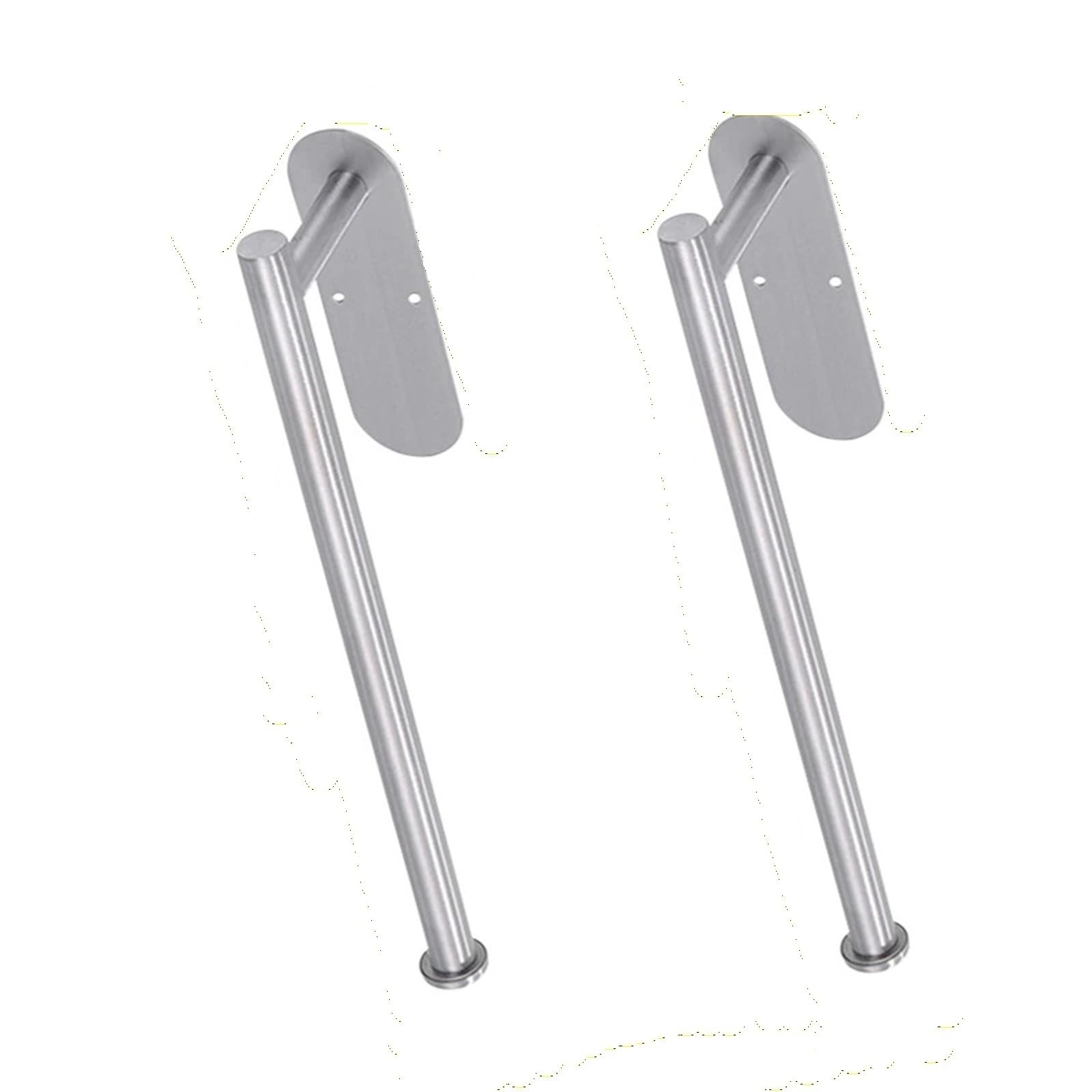 Stainless Steel Wall Mounted Kitchen Roll Towel Rack Napkin Dispenser(2PCS Lengthen Sliver)