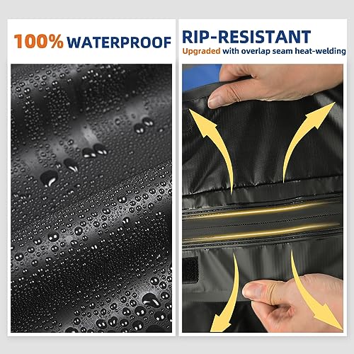 Image of Asinking Car Rooftop Cargo Carrier Bag 20 Cubic Feet, 100% Waterproof Roof Bag Top Luggage Carrier for Any Vehicles with /without Rack Cross Bar, Includes Anti-Slip Mat +4 Door Hooks +Storage Bag +Lock