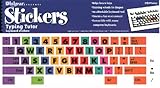 2 Pack Typing Tutor Computer Keyboard Stickers - Key Label Decal
