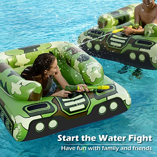 image for Inflatable Tank Pool Floats Adults - Jasonwell Kids Pool Floaties Swim