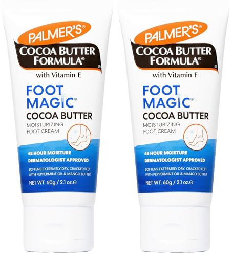 PALMER'S Cocoa Butter Formula Foot Magic Moisturiser, 60g (Pack of 2)