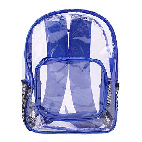 SimpleLife Mochila Transparente  Escolar  de Viaje con de PVC Bolsas Escolares con plástico