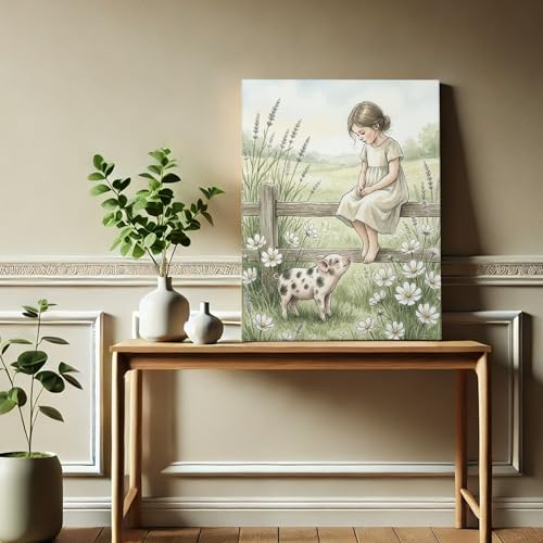 Toile murale pour transformer un mur vide en decor de ferme - 6
