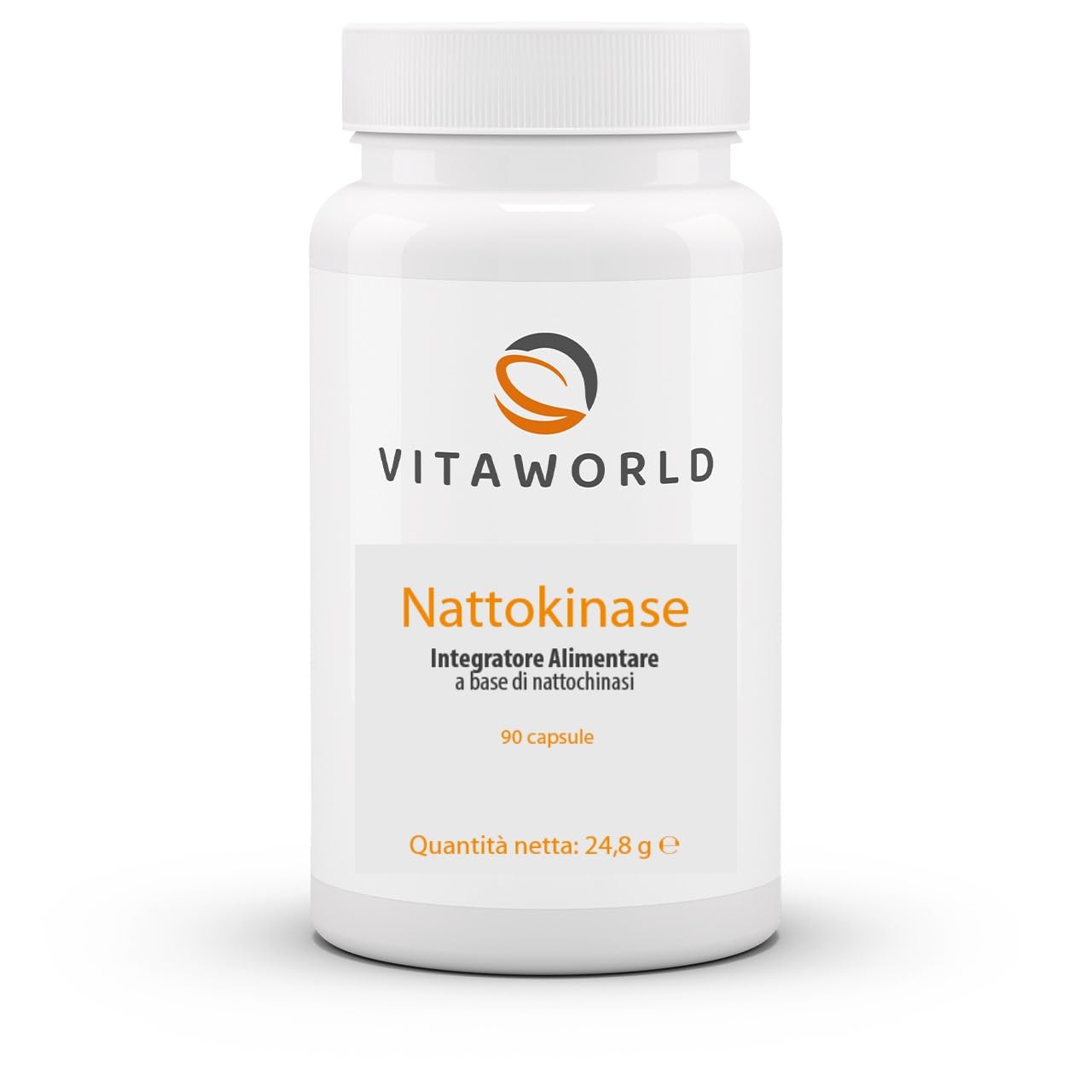 Pack di 3 Vita World Nattokinase 100mg 2000 FU 3 x 90 Capsule I Vegano I Made in Germany I La fonte vegetale di plasmina