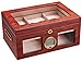 LQX Cave Cigare Humidor Boîtier Cigare Cigare cèdre en Bois hydratant Armoire humimidor Grande capacité Ajuster 100 cigares Double Couche (Color : A)