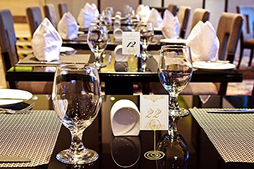 Image of 20 Pack Table Number Holders Place Card Holder Photo Picture Holder for Wedding, Birthday Party