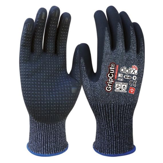 Gants en polyester GripCut Protection contre les coupures Niveau 5 (12 paires)