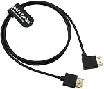Alvin's Cables Z Cam E2 L Forme HDMI Câble Angle gauche à angle droit Haute vitesse HDMI Cord pour Atomos Shinobi Ninja V Monitor , Portkeys BM5 moniteur 30cm