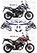 STICKERS KIT ADESIVI COMPATIBILE CON VSTROM 1050 WORLD BLACK BLUE (B)