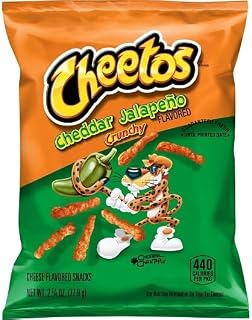Cheese Flavored Snacks Jalapeno Cheddar, 2.75 Ounce, 32 Per Case