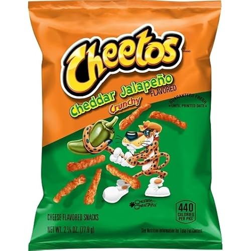 Cheetos Cheese Flavored Snacks Jalapeno Cheddar, 2.75 Ounce, 32 Per Case