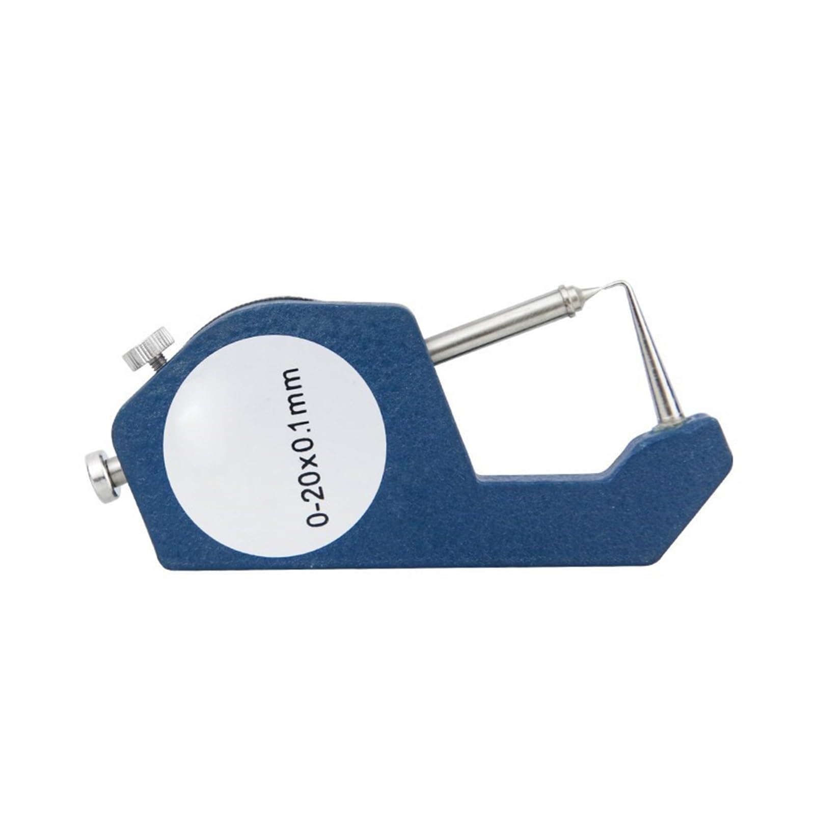 Medidor de espesor de Dial de 0-10/0-20mm, medidor de espesor for herramientas de instrumentos de medición de ancho de papel de cuero, 1 ud.(0-20mm)