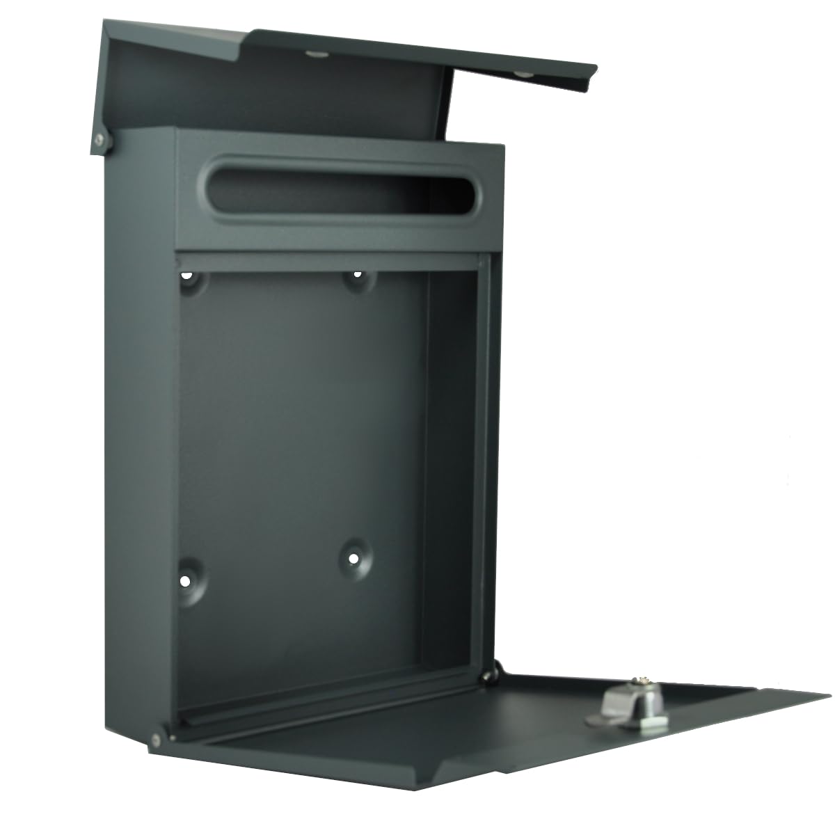 Boîte aux lettres murale sans compartiment à journaux, couleur gris anthracite mat RAL 7016 Mini 30 x 23 cm