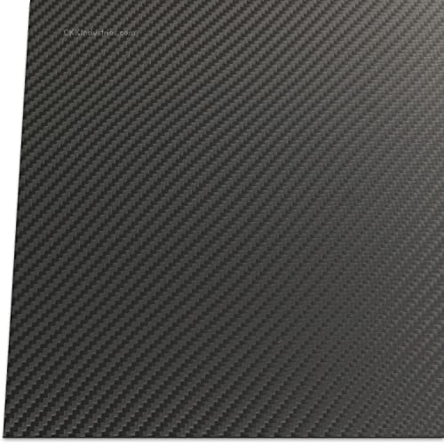 Holstex Thermoform Sheet - (Carbon Fiber/Untextured) - (.080" Gauge) - (12in x 12in Sheet) - (Armor Black) - (1 Pack) - (for Holster Making & Hobby)