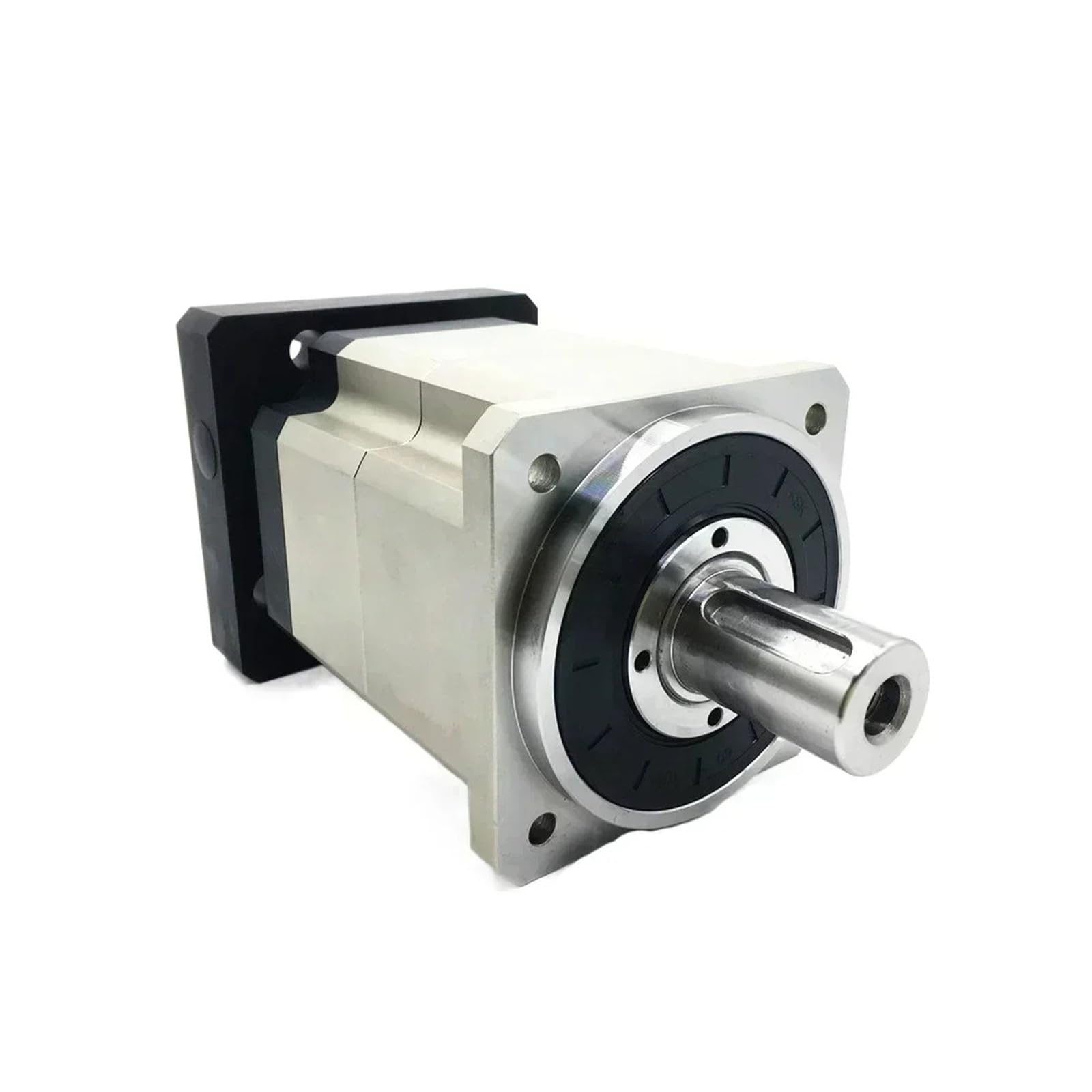 Spiralny reduktor planetarny 100/110/130/180 mm do trójfazowego silnika krokowego Nema42 Nema52 1 KW 1,5 KW 2 KW 3 KW serwo (srebrny, stosunek prędkości 25 do 1)