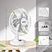 BEYOND BREEZE Oscillating Table Fan Quiet 3-Speed 12-Inch Adjustable Tilt Fan with Safety Grill, Ideal for Home, Office, Dorm