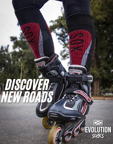 Aspen Ski Socks - Protective System, Intelligent Insulation, Reinforced Technology, Cushioned, Air Channels - Grey/Black4