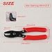 LEONTOOL Strain Relief Crimper, Strain Relief Bushing Pliers Anti-Rust Low Carbon Steel Electrical Pliers Power Cable Fasten Wire Cable Tool for Assembly Electrical Strain Relief Bushing Wire Grommet