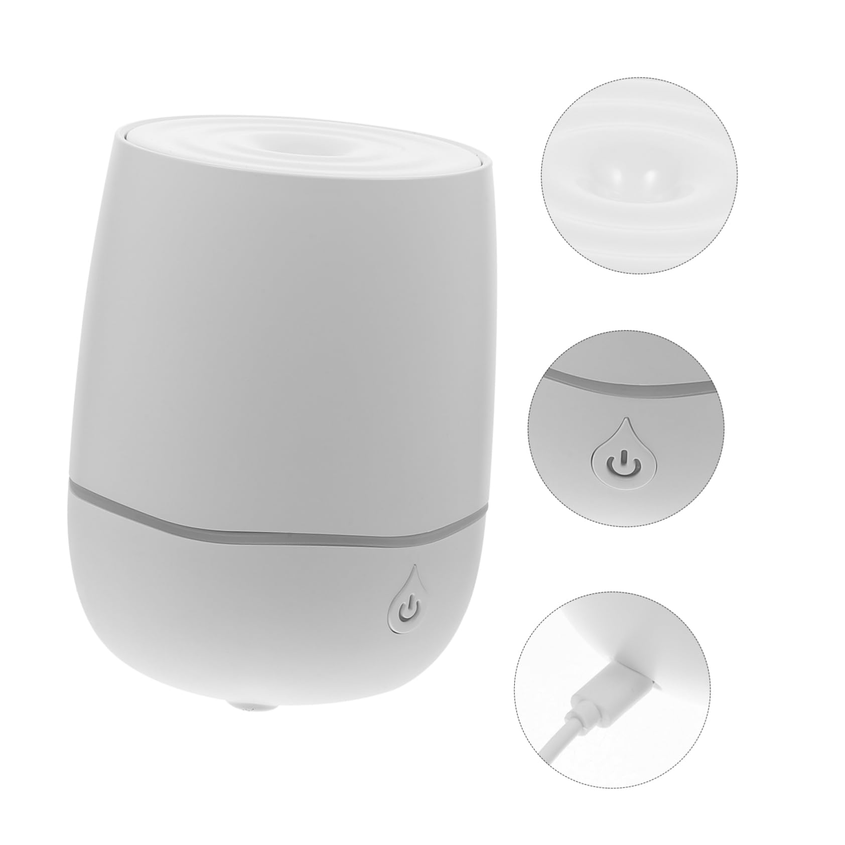 MAGICLULU Umidificatore Portatile Usb Bianco Mini Diffusore Di Per Casa Ufficio e Spa Funzionamento Silenzioso Per Salubre e Della
