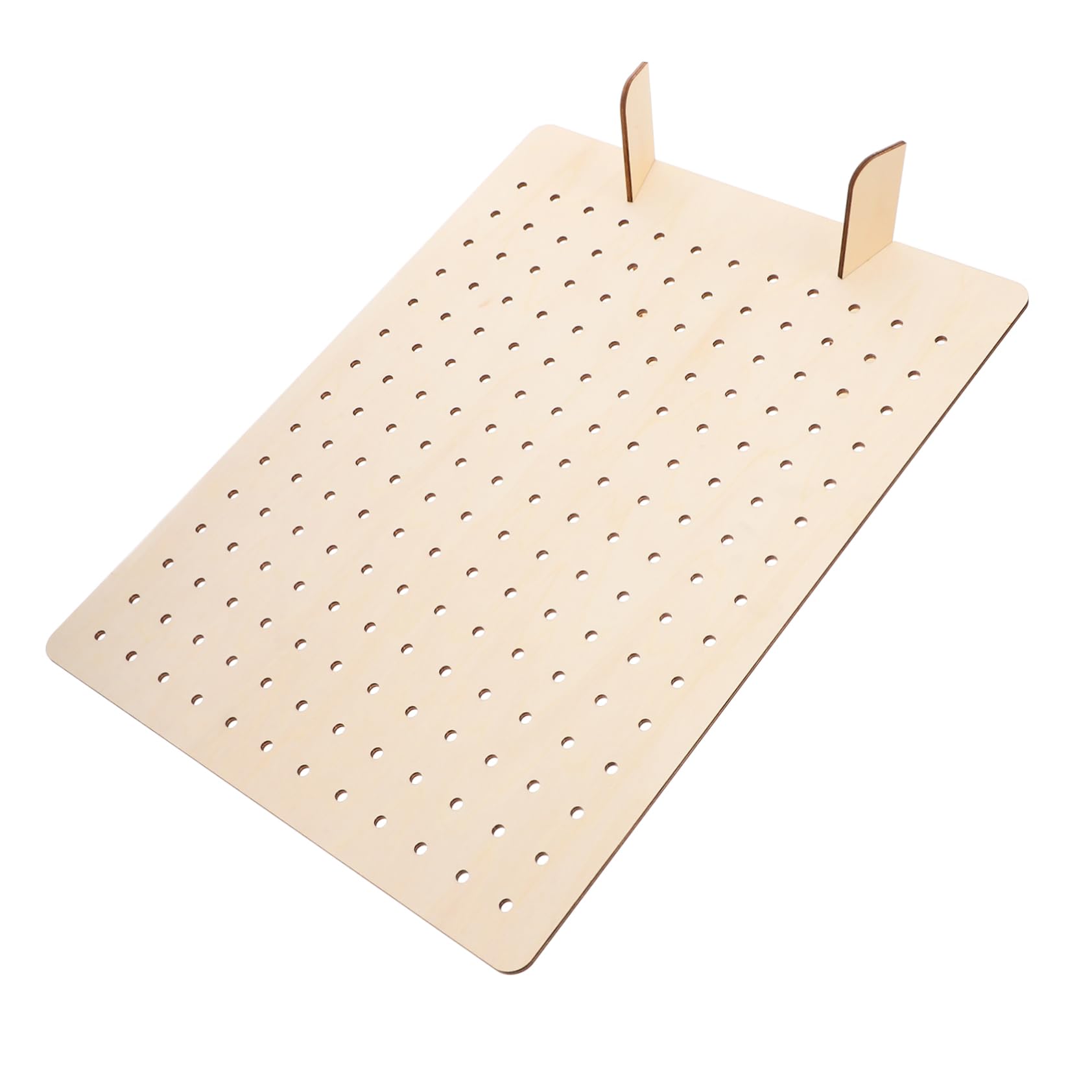 Unomor 2-piece Wooden Craft Show Display Rack Necklace Holder Stand for Selling Craft Fair Display Supplies