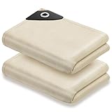 Welding Blanket Fire Resistant Large - 2 Pack 4x6ft Fiberglass Flame Retardant Fabric 1022 °F High Temp Heat Shield Blankets Insulation Mat for Soldering, Grill, Industrial, Smoker, Camping