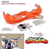 YSMOTO - Guardamanos para motos de cross, de 22 mm y 28 mm, de polipropileno, modelo universal, para KTM EXC, EXCF, MX, XC, XCW, XCF, XCFW, SX, SXF, SXS, MXC, EGS y LC4