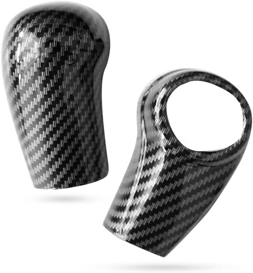 BOYOUS ABS Gear Shift Knob Cover Sticker Interior Trim Automotive Shift Lever Cap Head Protector Decoration For Honda HRV HR-V 2016 2017 2018 2019 2020 2021 2022(Carbon Fiber)