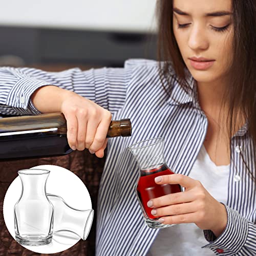 Remagr Single Serving Wine Carafe Glass Mini Carafe Individual Wine Decanter Small Carafe For Wine Dinner Parties Tastings Bars Restaurants  thumb #5