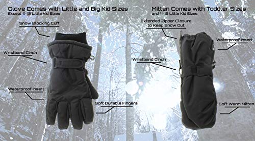 Frosty Kids Winter Snow Boots & Gloves Combo for Girls & Boys3