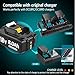 2X 18V 8.0Ah Ersatzakku für ma-Kita BL1860B BL1860 BL1840 BL1830 BL1815 BL1835 BL1860B BL1850B BL1845 BL1850 194205-3 LXT-400 with LED Werkzeugakku