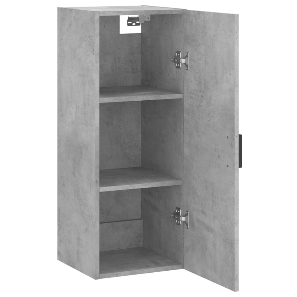 vidaXL Armario de Pared Gris hormigón 34,5x34x90 cm, Armario, Armario Colgante, Armario Auxiliar, Armario de almacenaje, Armario Colgante de Pared