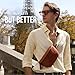 Berliner Bags Vintage Genuine Leather Fanny Pack Noah, Belt Bag, Crossbody Sling Bag for Men and Women - Brown