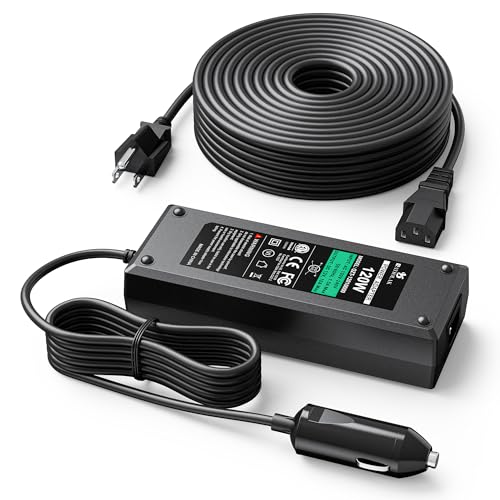 SAYSOLAK 12V 10A Power Supply for Green Mountain Grill Davy Crockett Daniel Boone Prime/Plus Jim Bowie Prime/Plus Ledge Peak Trek 33Ft Power Adapter Replacement for All 12V GMG Pellet Grills
