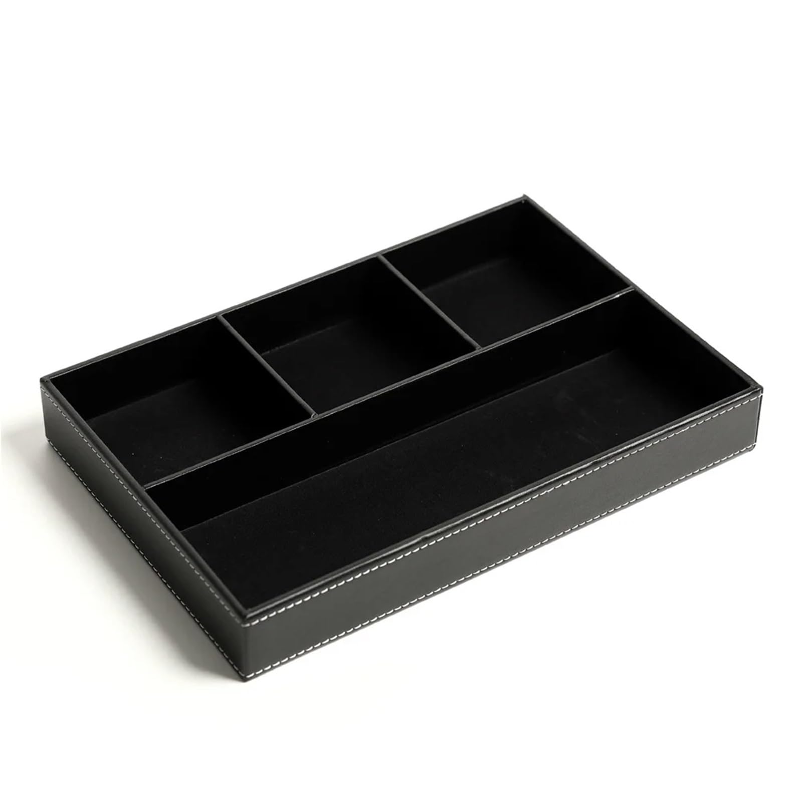 XUCZHAI Multifunctional Desktop Stationery Storage Box Cosmetics Entrance Key Change(STYLE A Black)