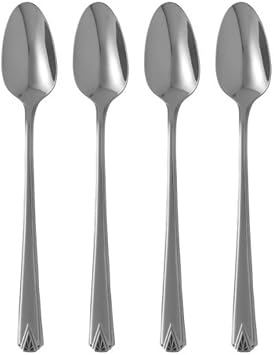 Oneida Deauvile Set of 4 Iced Tea Spoons 18/10 Stainless Steel