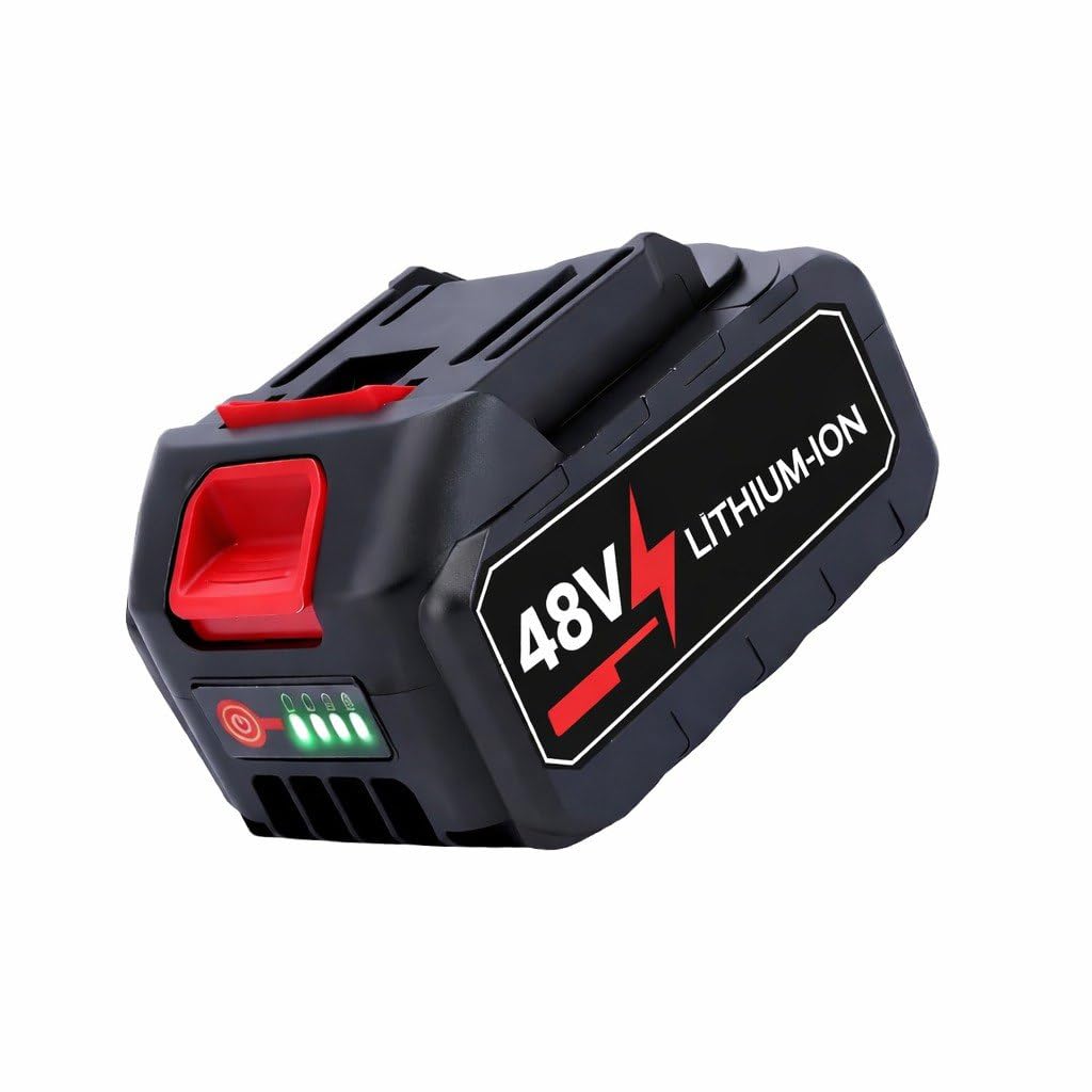 48VH MAX Li-Ion Battery with Indicator High Capacity - New Compatible Cordless Car Washer, Electric Drill, Grinder, Compact Power Tools - Rechargeable-image-12