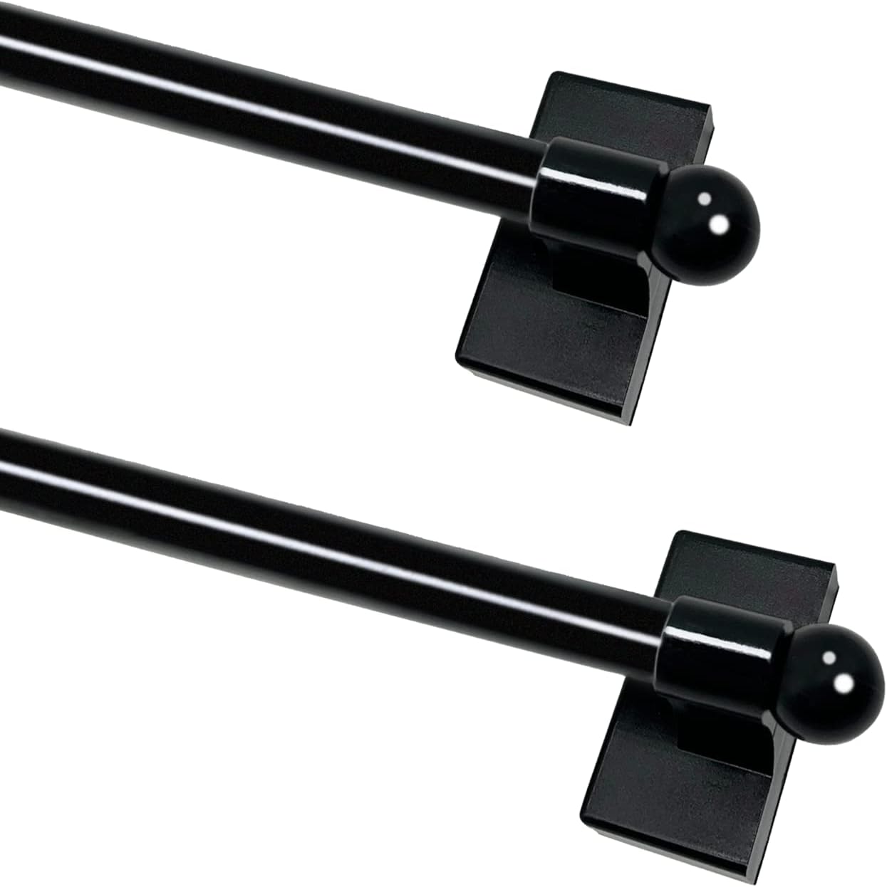2 Pack Curtain Rods for Metal Doors/Windows MultiUse Versatile Adjustable