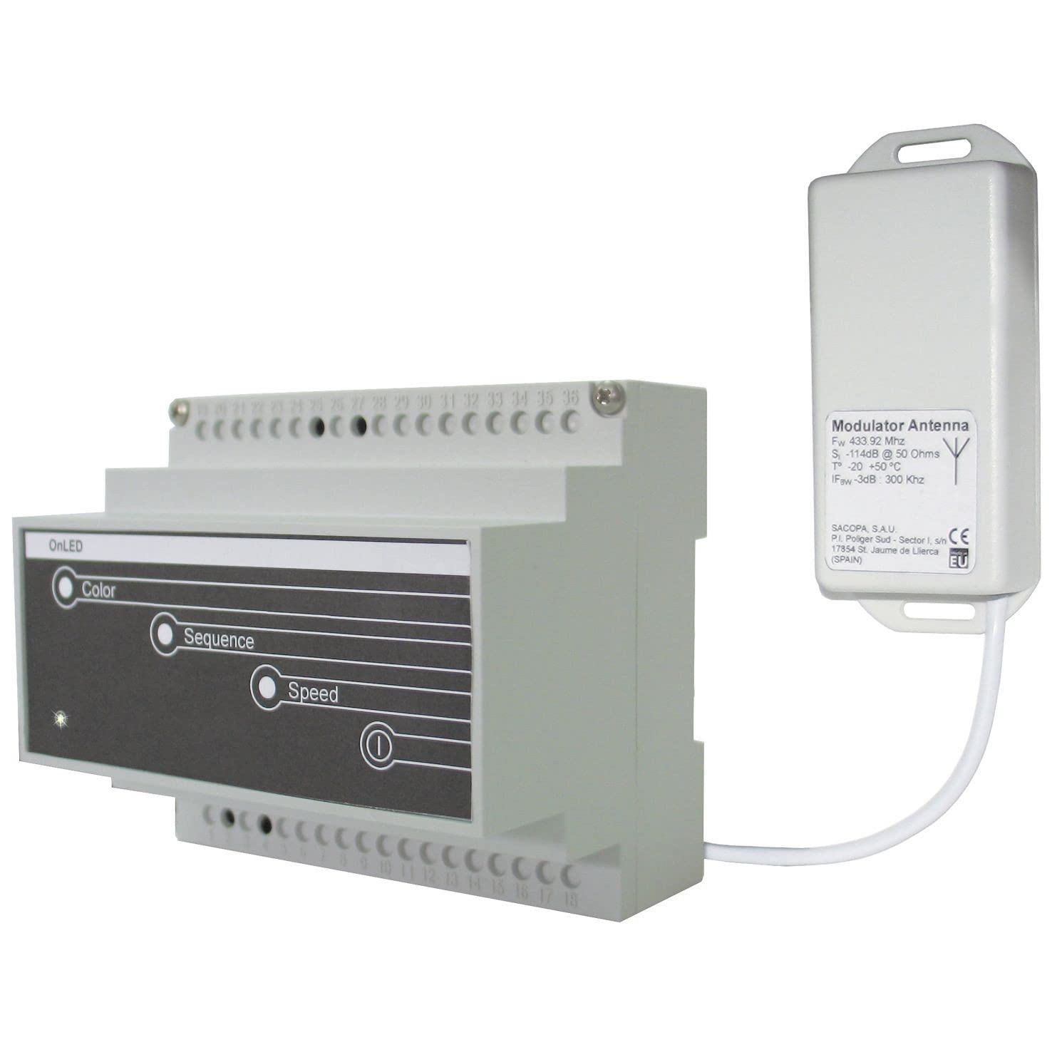Receptor-modulador con antena 230V