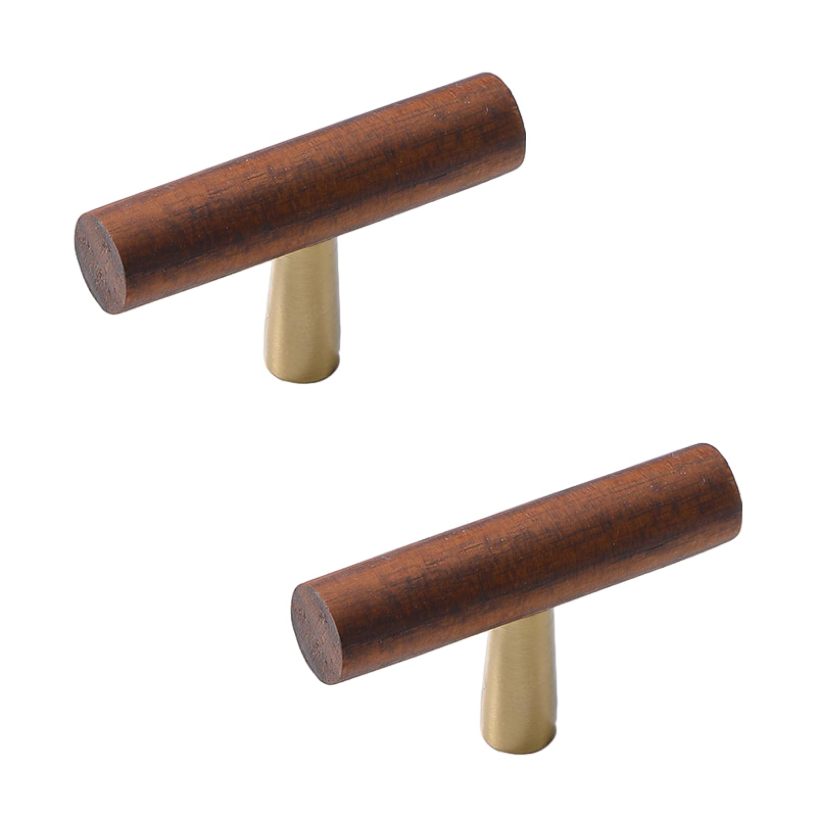 Poignées en Bois Noyer 60mm pour un Placard Moderne et Raffiné