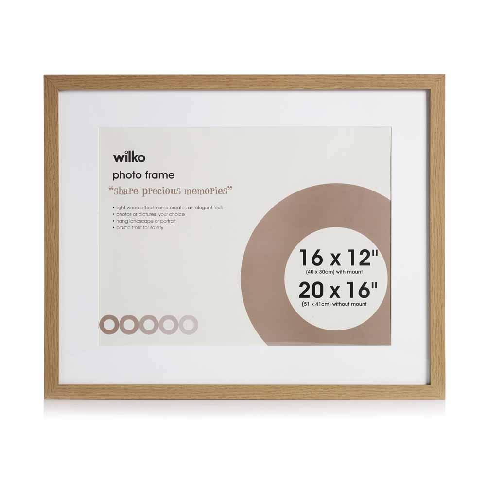 Buy wilko Light Wood Effect Photo Frame (20 x 16 Inches), Portrait or