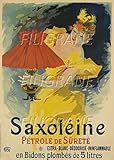 SANS CADRE PostersAndCo ™ SAXOLéINE PéTROLE Rkky-Poster/Reproduction HQ 40x60cm d\'une Affiche Vintage/Ancienne