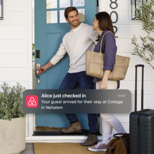 Yale Assure Lock 2 Touch Deadbolt, Satin Nickel Keyed Smart Entry Door Lock with Wi-Fi Connected Touchscreen Keypad and Fingerprint Scanner for Vacation Rental Hosts, YRD420-F-CB1-619 by Yale - Image 2