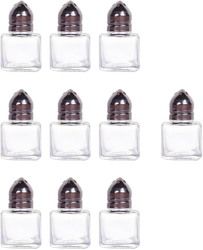 HEMOTON Mini tarro de especias terrarios traje negro mini terrario condimento frascos mini decorativo barbacoa botella pimienta mini sal sal botella