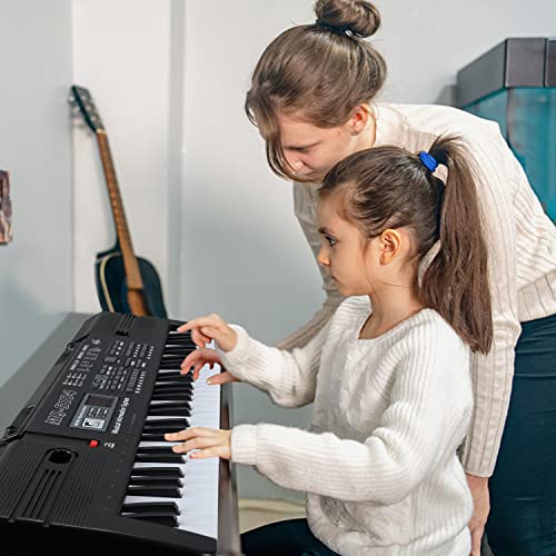 Digital Music Piano Keyboard 61 Key - Portable Electronic Musical Instrument Multi-Function Keyboard And Microphone For Kids Piano Music Teaching Toys Birthday Christmas Day Gifts For Kids #TOP5